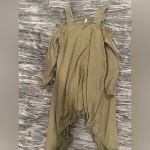 Olive Green Off-Shoulder Too Size XL by Isacc Levi